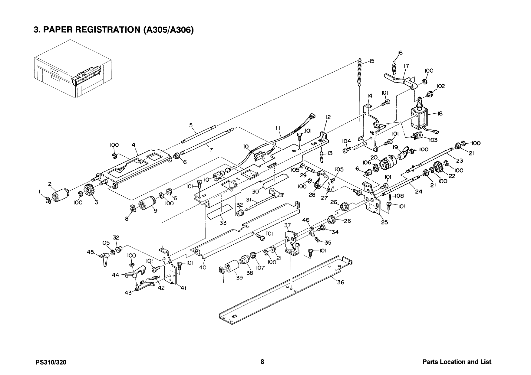 RICOH Options A305 A306 Parts Catalog PDF download-4